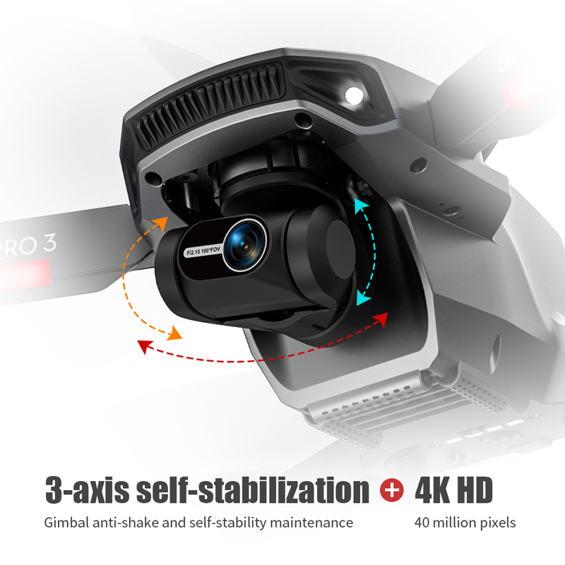 FPV 접이식 GPS RC 쿼드콥터, L106 프로 3 - Drone Gimbal 2 Axis 리뷰 및 가격